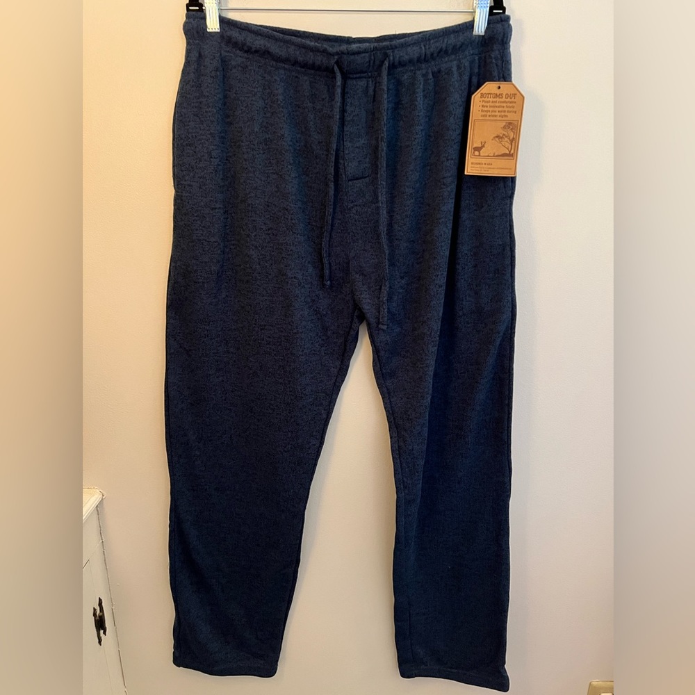 Bottoms Out Men’s Sweater Fleece Sweatpants Size XL NWT